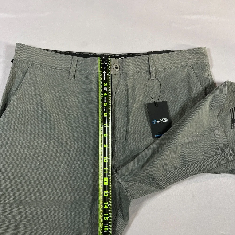 La Police Gear Edf Board Shorts Mens 38x10.25 Light Gray Mesh Lined Quick Drying